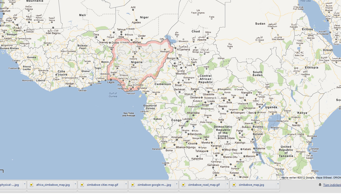 harita nijerya afrika